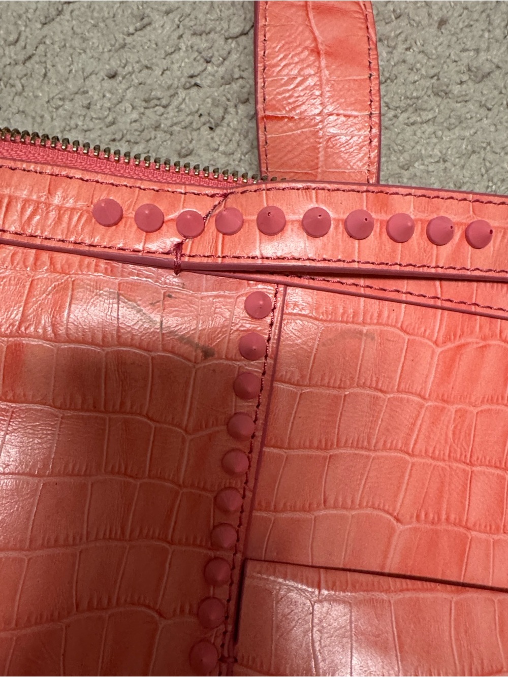 Cole Haan Pink Bag with Spikes - Picture 9 of 10